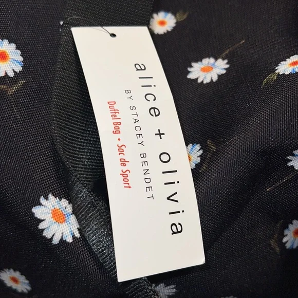 🌟NWT🌟 Alice + Olivia by Stacey Bendet Daisy Floral Duffle Bag Weekender - Picture 7 of 16